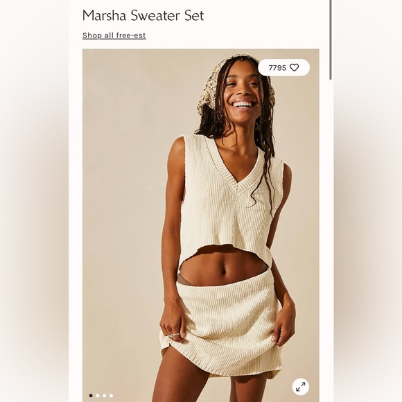Free People Tops - Free people Marsha sweater set